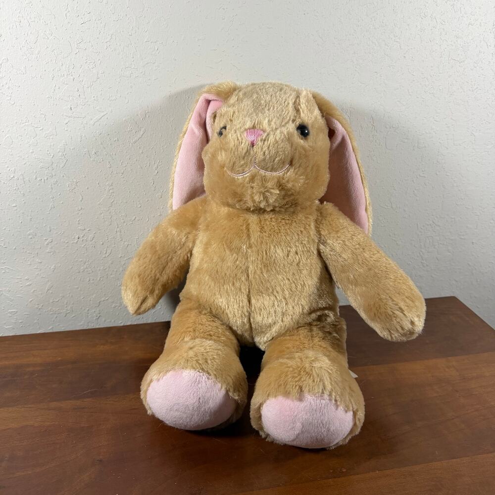 Build a Bear Workshop Pawlette Floppy Eared Light Brown 15” Bunny Rabbit Plushie